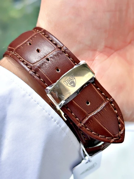 TI-598E TIGER OTOMATİK ÇELİK ERKEK SAATİ - Resim 3