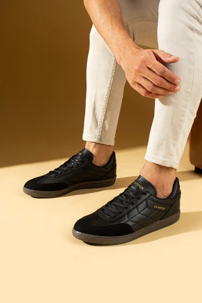 Pembe Potin Dikiş Detaylı Rahat Taban Bağcıklı Kadın Sneakers 001-1007-24Z - 2