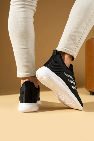 Pembe Potin Bağcıklı Triko Rahat Taban Erkek Sneakers 001-0022-24M - 3