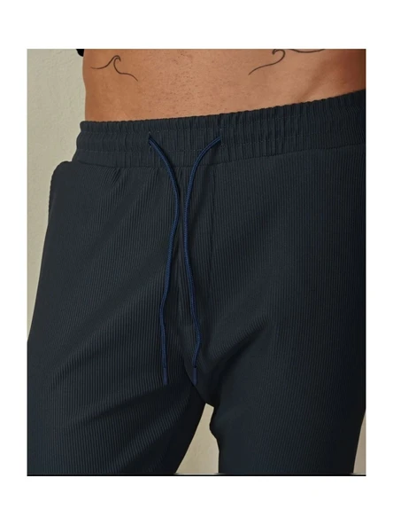 Marrakeşh Erkek Fitilli Jogger Alt Eşofman -Petrol - 2