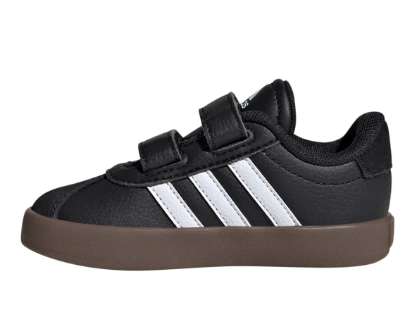 adidas VL Court 3.0 Bebek Siyah Spor Ayakkabı ID9156 - Resim 2