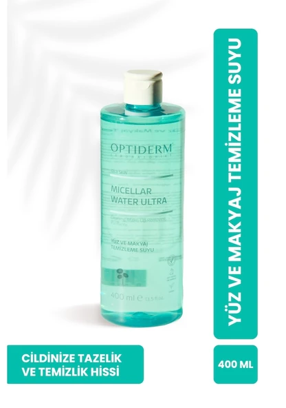 Optiderm Micellar Yüz ve Makyaj Temizleme Suyu 400ml