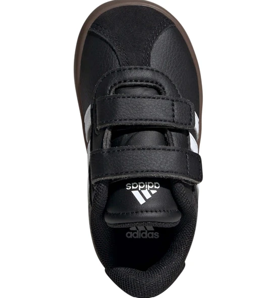 adidas VL Court 3.0 Bebek Siyah Spor Ayakkabı ID9156 - Resim 3