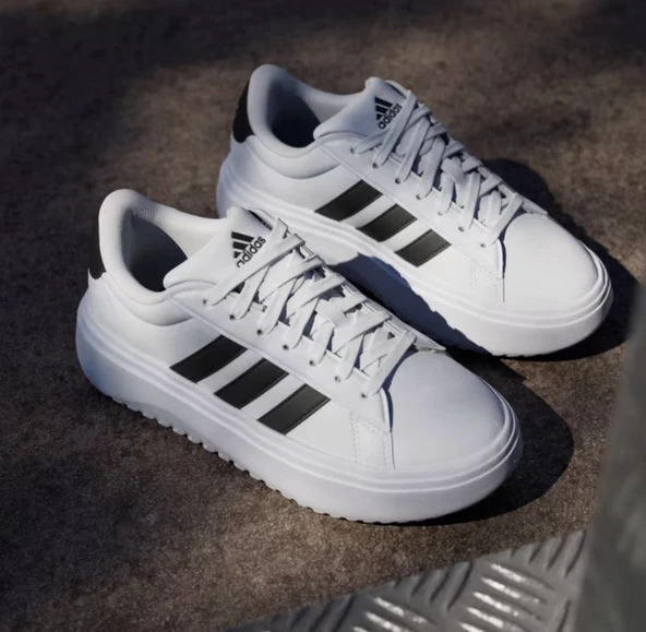 adidas Grand Court Platform Kadın Beyaz Spor Ayakkabı IE1092 - 4