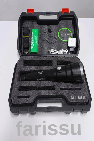 Üst Düzey Performans ve Dayanıklılık: Gold Silver GS-14500 Şarjlı El Feneri - 3