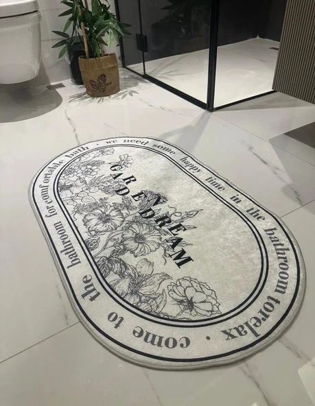 Garden Dream Yazılı Banyo Paspası