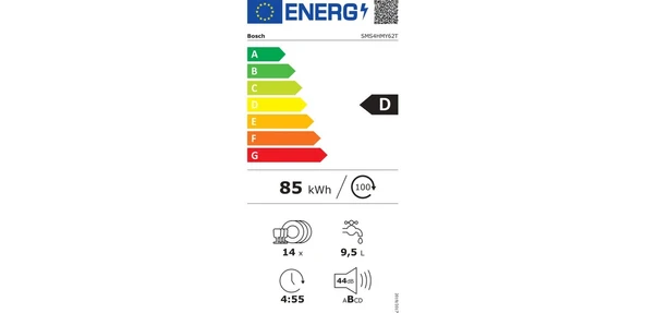 Bosch SMS4HMY62T 6 Programlı  D Enerji Sınıfı 14 Kişilik Bulaşık Makinesi - 4