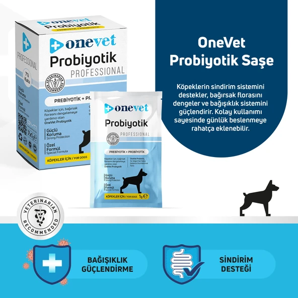 OneVet Probiyotik Şase Köpekler Için Sindirim Ve Bağışıklık Desteği Takviye Vitamini 7x1gr - 3