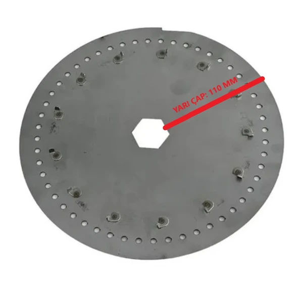Türkay Havalı Mibzer Kavun-Karpuz Diski Krom 304 Kalite 10x3.5 - 4