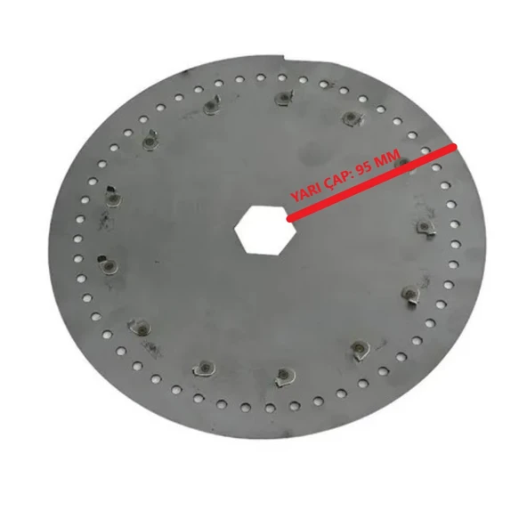 Türkay Havalı Mibzer Kavun-Karpuz Diski Krom 304 Kalite 10x3.5 - 6