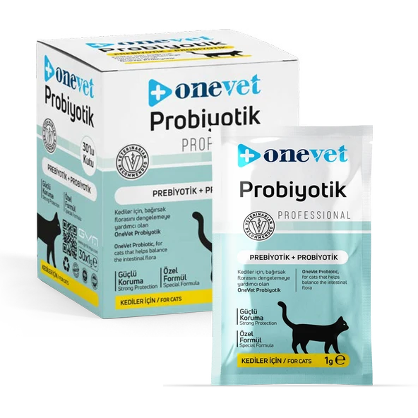 OneVet Probiyotik Saşe Kediler Için Sindirim Ve Bağışıklık Sistemi Destekleyici Toz Şase 30x1 gr - 11