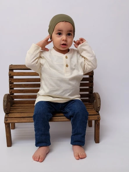 Bebek & Çocuk Pamuk Bere 4'lü Set Yumuşak Ve Hassas %100 Pamuk - 5