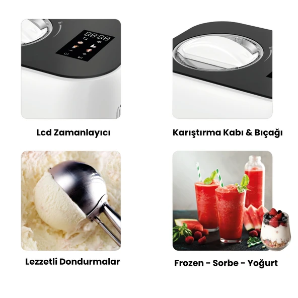 Mieco Gelato  4-in-1 Dondurma Makinesi - 3