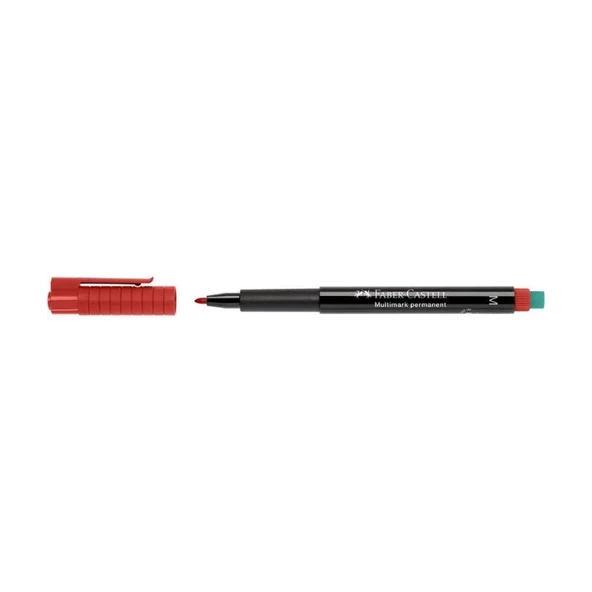 Faber-Castell 152521 Asetat Kalemi M Kırmızı - 2