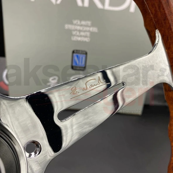 Nardi Ahşap Direksiyon 35cm-Çelik Gövde-Ojinal 1. Sınıf Premium Direksiyon - 5