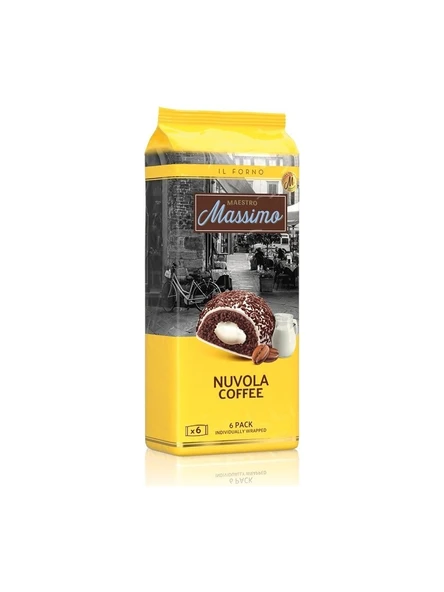 MASSİMO 270 GR KAHVELİ BULUT KEK MEGAPACK (45X6)  (NUVOLA COFFEE 6PCS MEGAPACK)