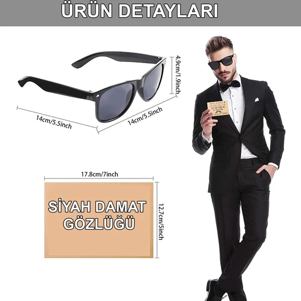 Damat Gözlüğü – Düğün ve Bekarlığa Veda Partisi Aksesuarı - Resim 3