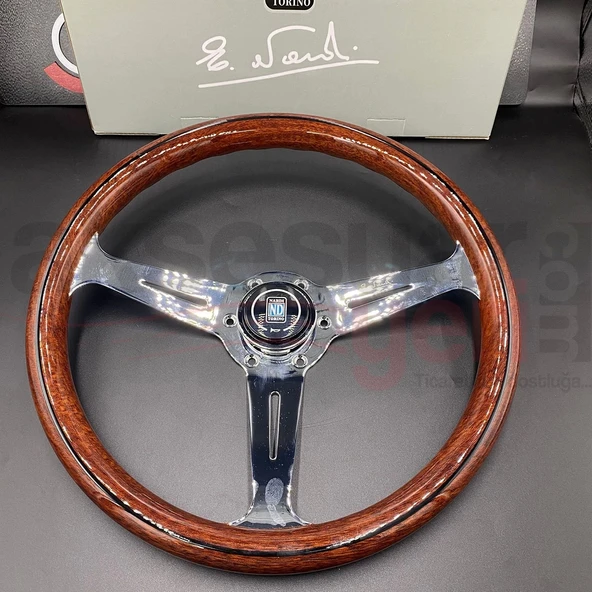 Nardi Ahşap Direksiyon 35cm-Çelik Gövde-Ojinal 1. Sınıf Premium Direksiyon - 2