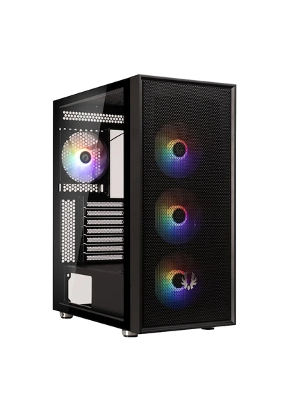 BitFenix Ares BFC-ARSBR6KKGSK-4F FRGB 4 Fanlı 600 W ATX Oyuncu Kasası - 1