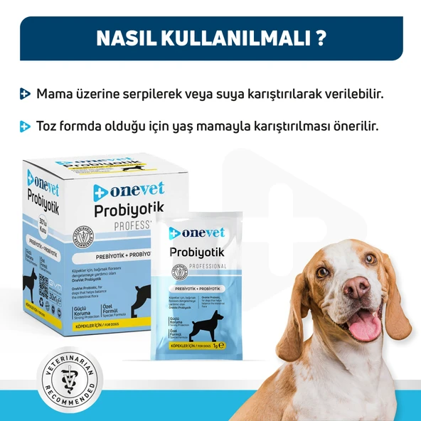 OneVet Probiyotik Şase Köpekler Için Sindirim Ve Bağışıklık Desteği Takviye Vitamini 30x1gr - 6