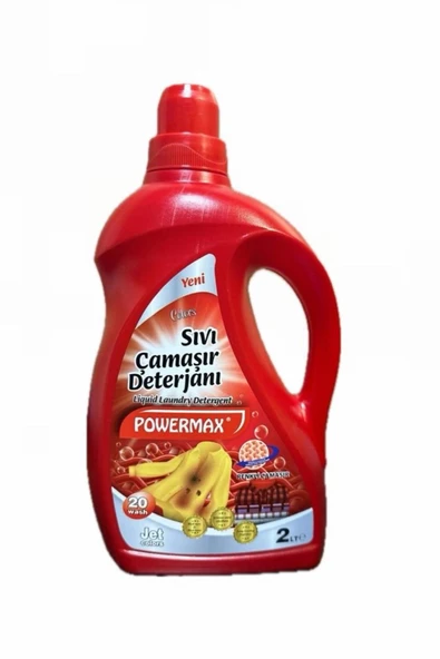 Powermax Renkliler İçin Sıvı Deterjan 2 Litre -RNL-PWRMX002