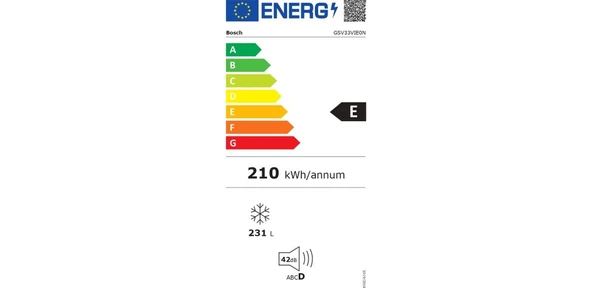 Bosch GSV33VIE0N 231 Lt 7 Çekmeceli Derin Dondurucu Inox - 4