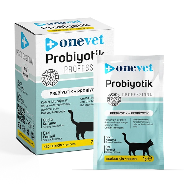 OneVet Probiyotik Saşe Kediler Için Sindirim Ve Bağışıklık Sistemi Destekleyici Toz Şase 7x1 gr - 11