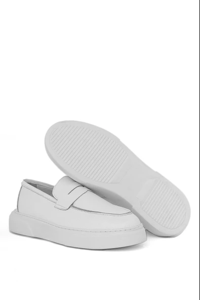 Fibe Erkek Beyaz Deri Spor Ayakkabı - 4