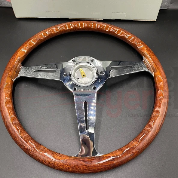 Nardi Ahşap Direksiyon 35cm-Çelik Gövde-Ojinal 1. Sınıf Premium Direksiyon - 6