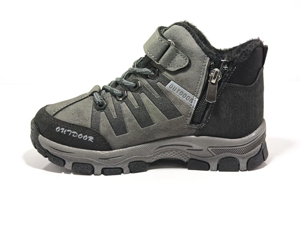 Cem Pekşen Jagulep Füme-Siyah Kürklü Outdoor Çocuk Botu - 2