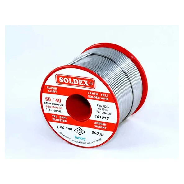 60-40 Lehim Teli 500 Gr 0.50 mm - Sn:60 / Pb:40 ürün görseli 1