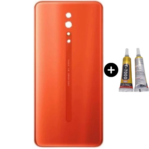 Oppo Reno Z Uyumlu Arka Pil Kapağı Turuncu + B7000