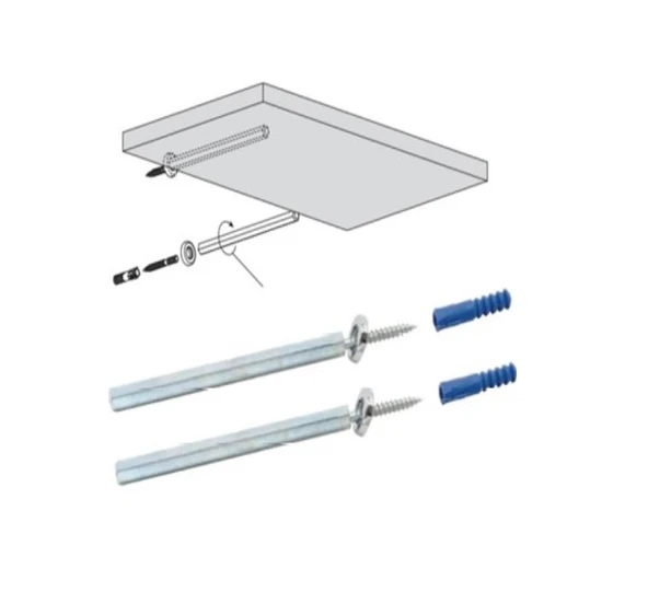 Gizli Raf Tutucu  14 cm x 8 mm, (Bir Takım) - 11