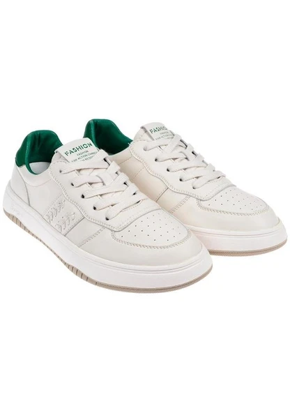 Gamelu 23KZ LOG Bej-Yeşil Kadın Günlük Sneakers - 3