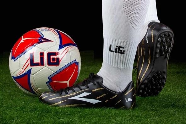 Lig LATMOS PU Siyah Erkek Halısaha - 4