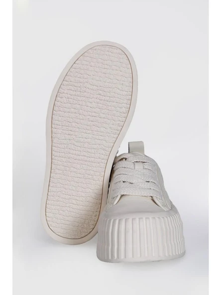 Lufıan 121230013 DIANA Beyaz Kadın Günlük Sneakers - Resim 5