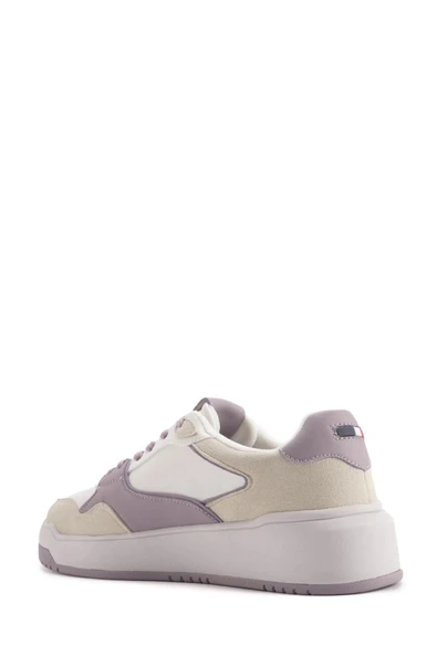 Us Polo TIANA 4PR 101887254 Beyaz-Lila Kadın Günlük Sneakers - 3