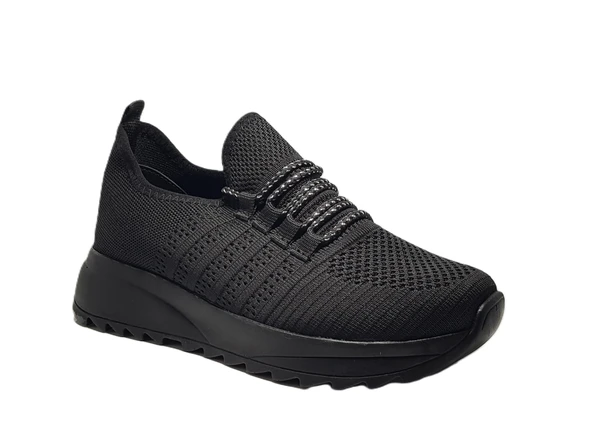 Lommax 2302 Siyah Kadın Günlük Sneakers - 1