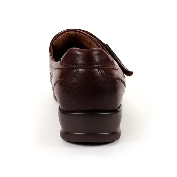 Forelli 55004-K Kahve Kadın Günlük Deri Comfort Ayakkabı - 3