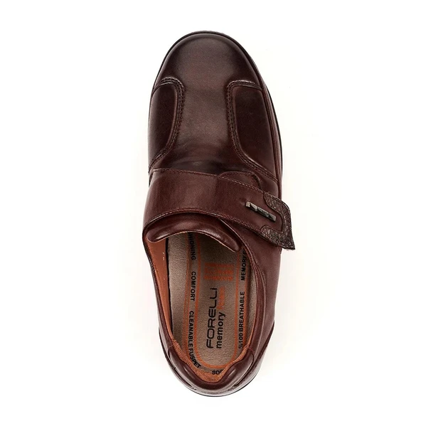 Forelli 55004-K Kahve Kadın Günlük Deri Comfort Ayakkabı - 4