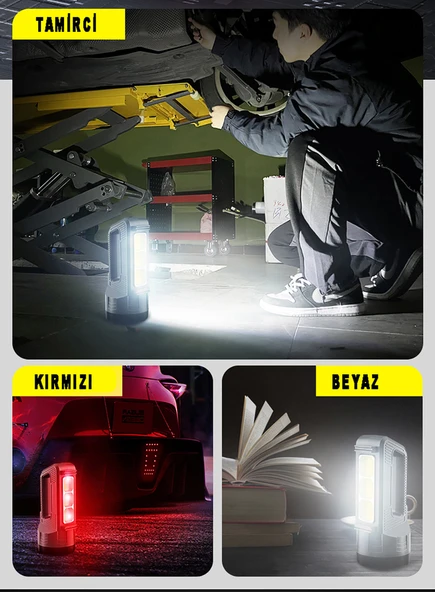 Güçlü Şarjlı Fener Masa Lambası Wt-603 - Resim 3