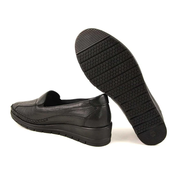 Forelli 25182H Kadın Günlük Deri Comfort Ayakkabı - Resim 2