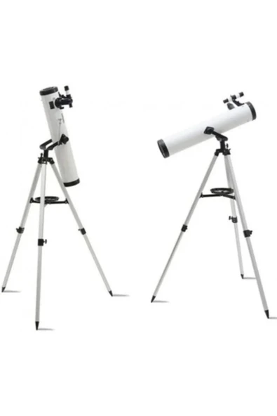 76x700 Profesyonel Aynalı  Uzay Teleskopubeyaz - Resim 4