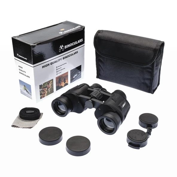 20x35 Profesyonel El Dürbünü - Büyük Mercek - Süper Netlik - 1000m/56m - Siyah ürün görseli 1