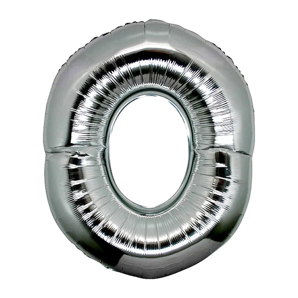 O Harf Folyo Balon Gümüş Renk  40 İnç ürün görseli 1