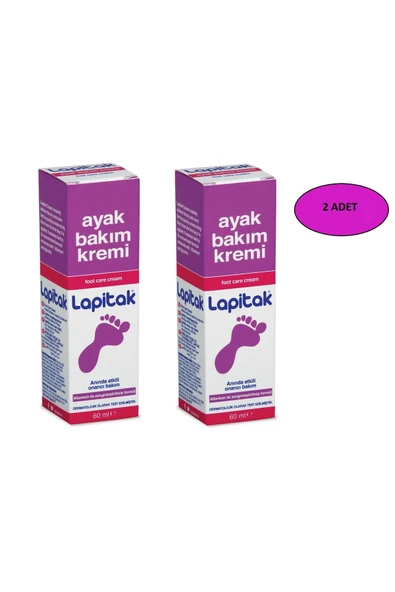 LAPİTAK AYAK BAKIM KREMİ 60 ML 2'Lİ MOR
