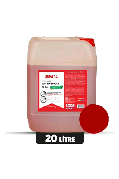 SMX Ultra Konsantre Ağır Yağ Sökücü 20 Lt. MOTOR VE PARÇA YIKAMA SIVISI