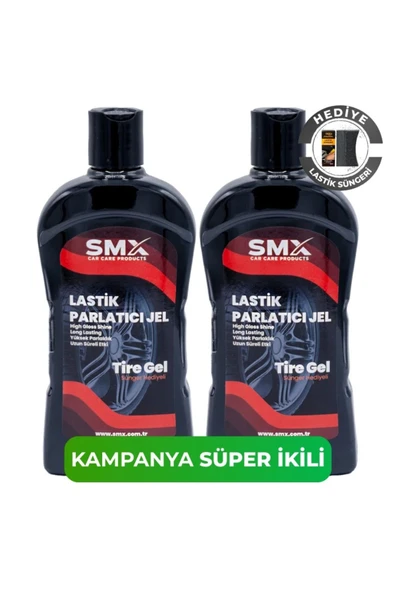 SMX Jel Lastik Parlatıcı 500 Ml 2 Adet Sünger Hediyeli ürün görseli 1