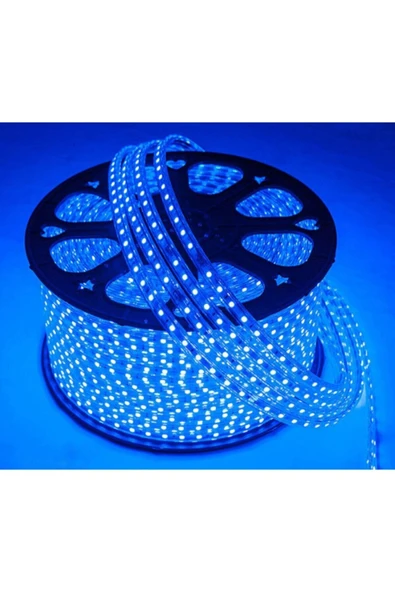 Cata Ct-4551 3 Çip Dış Mekan 220v Mavi Hortum Şerit 10 Metre