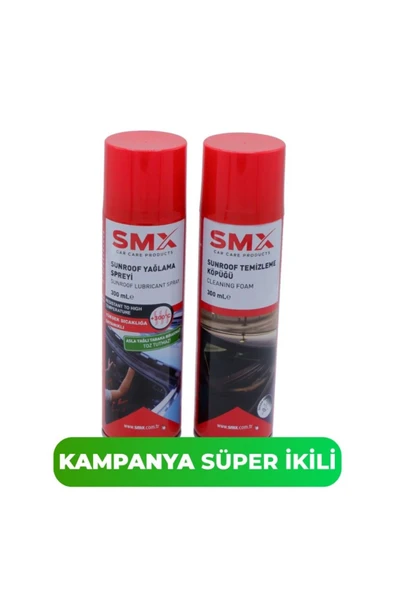 SMX Sunroof Temizleme Köpüğü 300 mL + Yağlama Spreyi 300 mL. ürün görseli 1